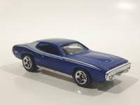 2010 Hot Wheels Mopar Mania '71 Plymouth GTX Metalflake Blue Die Cast Toy Muscle Car Vehicle