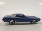 2010 Hot Wheels Mopar Mania '71 Plymouth GTX Metalflake Blue Die Cast Toy Muscle Car Vehicle