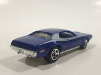 2010 Hot Wheels Mopar Mania '71 Plymouth GTX Metalflake Blue Die Cast Toy Muscle Car Vehicle