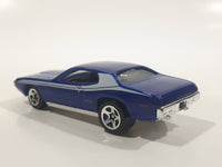 2010 Hot Wheels Mopar Mania '71 Plymouth GTX Metalflake Blue Die Cast Toy Muscle Car Vehicle