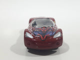 2002 Maisto Marvel The Amazing Spider-Man Plymouth Pronto Spyder Convertible Dark Red Die Cast Toy Car Vehicle