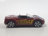 2002 Maisto Marvel The Amazing Spider-Man Plymouth Pronto Spyder Convertible Dark Red Die Cast Toy Car Vehicle