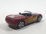 2002 Maisto Marvel The Amazing Spider-Man Plymouth Pronto Spyder Convertible Dark Red Die Cast Toy Car Vehicle