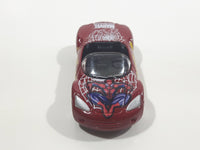 2002 Maisto Marvel The Amazing Spider-Man Plymouth Pronto Spyder Convertible Dark Red Die Cast Toy Car Vehicle