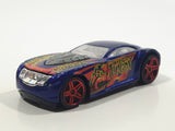 2006 Hot Wheels WWE Wrestling Sir Ominous Hulk Hogan Dark Blue Die Cast Toy Car Vehicle