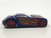 2006 Hot Wheels WWE Wrestling Sir Ominous Hulk Hogan Dark Blue Die Cast Toy Car Vehicle