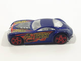 2006 Hot Wheels WWE Wrestling Sir Ominous Hulk Hogan Dark Blue Die Cast Toy Car Vehicle