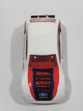 2002 Hot Wheels Tuners Ford Focus White Die Cast Toy Race Car Vehicle