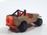 1996 Hot Wheels Street Eaters Roll Patrol Jeep CJ Trailbuster Tan Beige Brown Die Cast Toy Car Vehicle