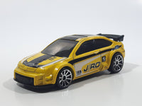 2008 Hot Wheels '08 Ford Focus Yellow Die Cast Toy Car Vehicle