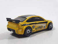 2008 Hot Wheels '08 Ford Focus Yellow Die Cast Toy Car Vehicle