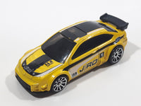 2008 Hot Wheels '08 Ford Focus Yellow Die Cast Toy Car Vehicle