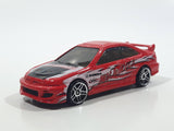 2001 Hot Wheels First Editions Honda Civic SI Red Die Cast Toy Car Vehicle