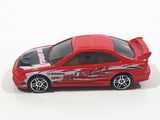 2001 Hot Wheels First Editions Honda Civic SI Red Die Cast Toy Car Vehicle