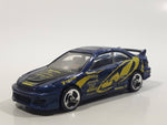 2002 Hot Wheels Tuners Honda Civic SI Metalflake Dark Blue Die Cast Toy Car Vehicle