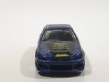 2002 Hot Wheels Tuners Honda Civic SI Metalflake Dark Blue Die Cast Toy Car Vehicle