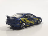 2002 Hot Wheels Tuners Honda Civic SI Metalflake Dark Blue Die Cast Toy Car Vehicle