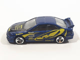 2002 Hot Wheels Tuners Honda Civic SI Metalflake Dark Blue Die Cast Toy Car Vehicle