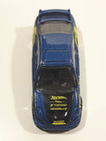 2002 Hot Wheels Tuners Honda Civic SI Metalflake Dark Blue Die Cast Toy Car Vehicle