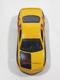 2001 Hot Wheels Monte Carlo Concept Car Yellow Die Cast Car Vehicle