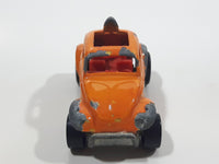 1988 Hot Wheels Color Racers Baja Bug Volkswagen VW Beetle Metallic Orange Brown To Yellow Die Cast Toy Car Vehicle