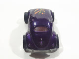 1997 Hot Wheels 1953-57 Volkswagen VW Bug Purple Die Cast Toy Car Vehicle 3 Spoke Wheels Version