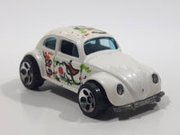 1998 Hot Wheels Artistic License 1953-57 Volkswagen VW Bug White Die Cast Toy Car Vehicle