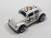 1998 Hot Wheels Artistic License 1953-57 Volkswagen VW Bug White Die Cast Toy Car Vehicle