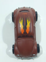 2001 Hot Wheels 1953-57 Volkswagen VW Bug Flat Brown Die Cast Toy Car Vehicle