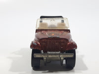 1983 Hot Wheels Jeep CJ-7 Brown Die Cast Toy Car Vehicle