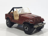 1983 Hot Wheels Jeep CJ-7 Brown Die Cast Toy Car Vehicle