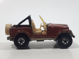 1983 Hot Wheels Jeep CJ-7 Brown Die Cast Toy Car Vehicle