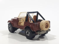 1983 Hot Wheels Jeep CJ-7 Brown Die Cast Toy Car Vehicle