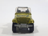 1990 Hot Wheels Automatic Color Racers Jeep CJ-7 Olive Green Die Cast Toy Car Vehicle