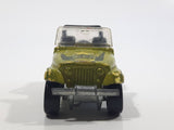 1990 Hot Wheels Automatic Color Racers Jeep CJ-7 Olive Green Die Cast Toy Car Vehicle