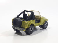 1990 Hot Wheels Automatic Color Racers Jeep CJ-7 Olive Green Die Cast Toy Car Vehicle