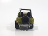 1990 Hot Wheels Automatic Color Racers Jeep CJ-7 Olive Green Die Cast Toy Car Vehicle