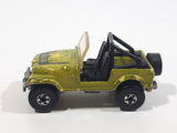 1990 Hot Wheels Automatic Color Racers Jeep CJ-7 Olive Green Die Cast Toy Car Vehicle