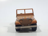 Vintage Majorette No. 268 Jeep Copper Orange 1:54 Scale Die Cast Toy Car Vehicle - Made in France