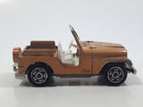 Vintage Majorette No. 268 Jeep Copper Orange 1:54 Scale Die Cast Toy Car Vehicle - Made in France