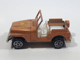 Vintage Majorette No. 268 Jeep Copper Orange 1:54 Scale Die Cast Toy Car Vehicle - Made in France
