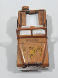 Vintage Majorette No. 268 Jeep Copper Orange 1:54 Scale Die Cast Toy Car Vehicle - Made in France