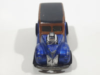 1985 Hot Wheels Real Riders Hi-Rakers '40's Woodie Blue with Brown Wood Panel Die Cast Toy Car Vehicle