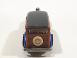 1985 Hot Wheels Real Riders Hi-Rakers '40's Woodie Blue with Brown Wood Panel Die Cast Toy Car Vehicle