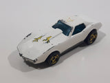 1997 Hot Wheels Street Beast Corvette Stingray White Die Cast Toy Car Vehicle