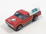 Vintage 1982 Hot Wheels Hi Rakers Dodge D-50 Pickup Truck Red with White Canopy Die Cast Toy Car Vehicle