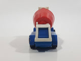 1992 Hot Wheels Oshkosh Cement Mixer White Blue Red Die Cast Toy Truck Construction Vehicle