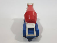 1992 Hot Wheels Oshkosh Cement Mixer White Blue Red Die Cast Toy Truck Construction Vehicle