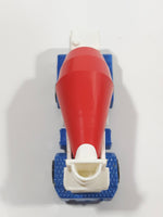 1992 Hot Wheels Oshkosh Cement Mixer White Blue Red Die Cast Toy Truck Construction Vehicle