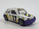 1991 Hot Wheels Renault 5 GT Turbo White Die Cast Toy Car Vehicle